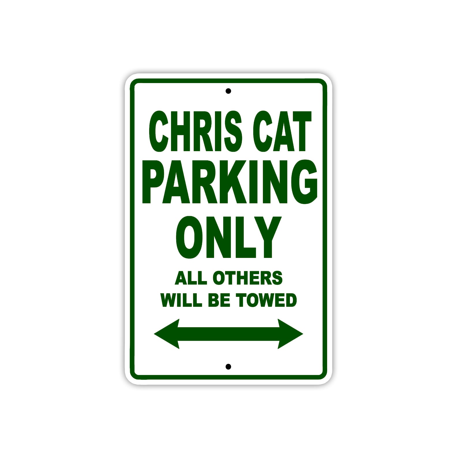 Chris Cat Boats Parking Only All Others Will Be Towed Sea Ocean Beach Lake Boat Aluminum Metal Sign Plate