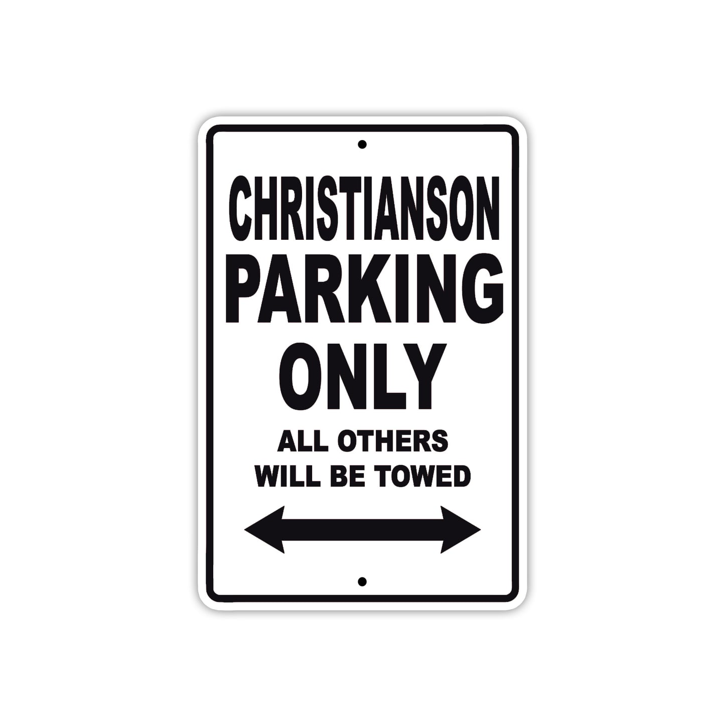 Christianson Boats Parking Only All Others Will Be Towed Sea Ocean Beach Lake Boat Aluminum Metal Sign Plate