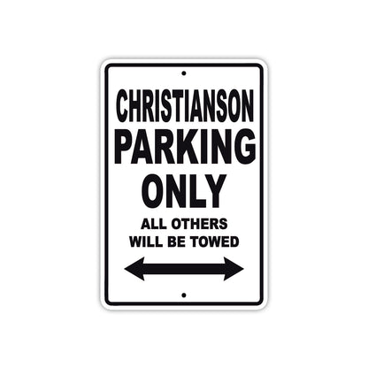 Christianson Boats Parking Only All Others Will Be Towed Sea Ocean Beach Lake Boat Aluminum Metal Sign Plate