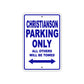 Christianson Boats Parking Only All Others Will Be Towed Sea Ocean Beach Lake Boat Aluminum Metal Sign Plate