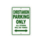 Christianson Boats Parking Only All Others Will Be Towed Sea Ocean Beach Lake Boat Aluminum Metal Sign Plate