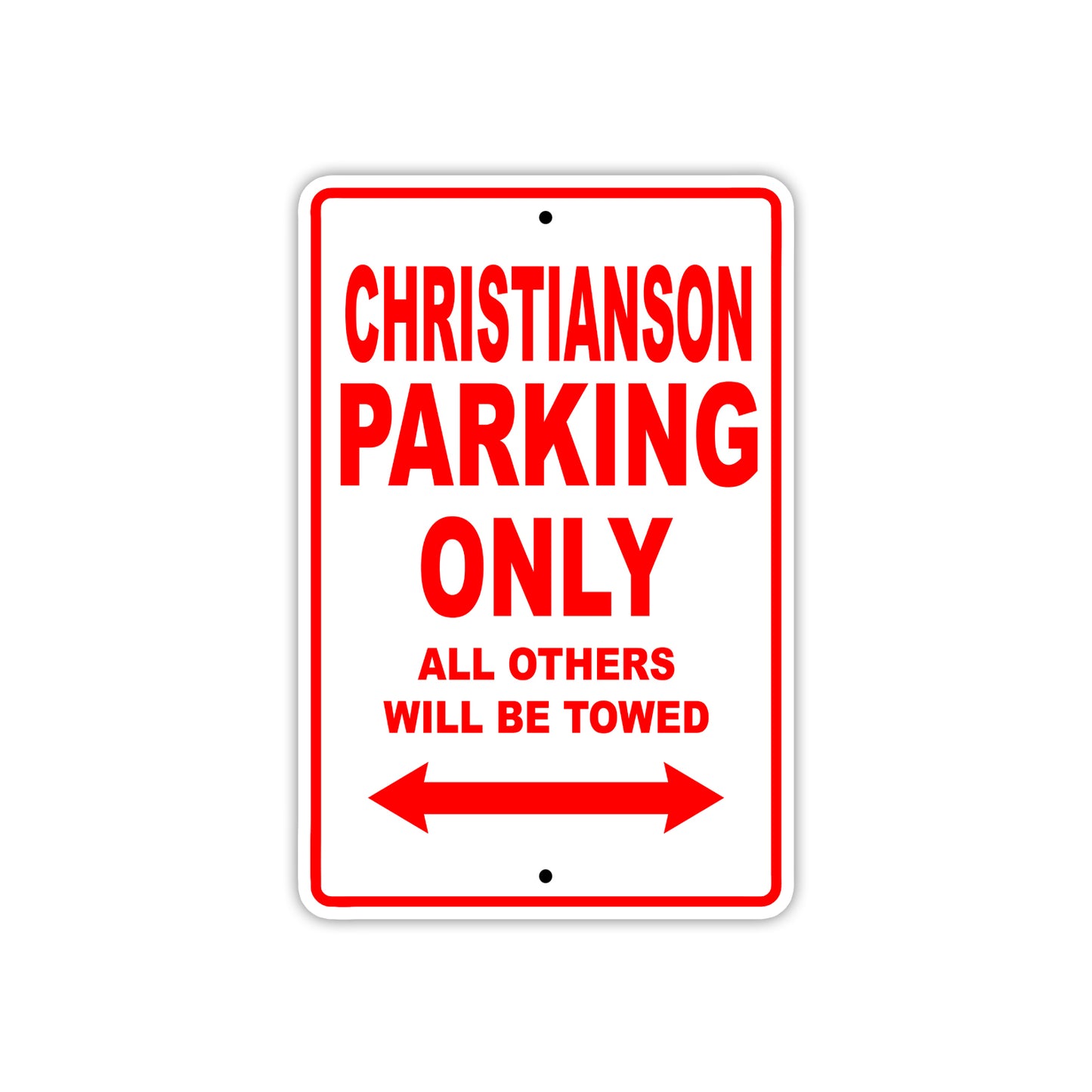 Christianson Boats Parking Only All Others Will Be Towed Sea Ocean Beach Lake Boat Aluminum Metal Sign Plate