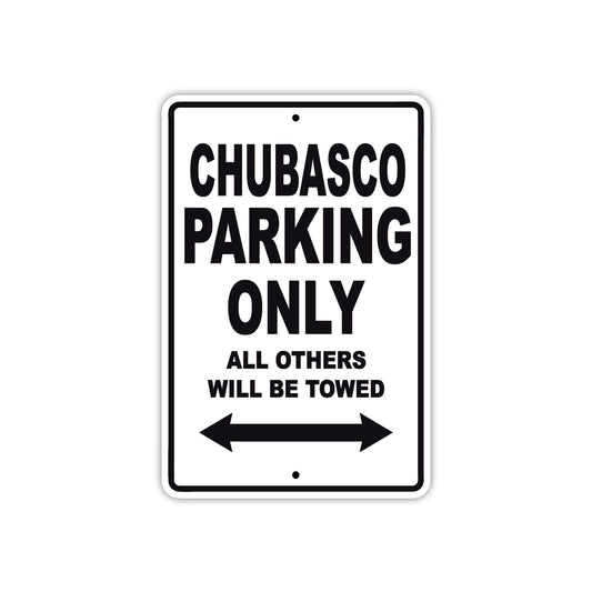Chubasco Boats Parking Only All Others Will Be Towed Sea Ocean Beach Lake Boat Aluminum Metal Sign Plate