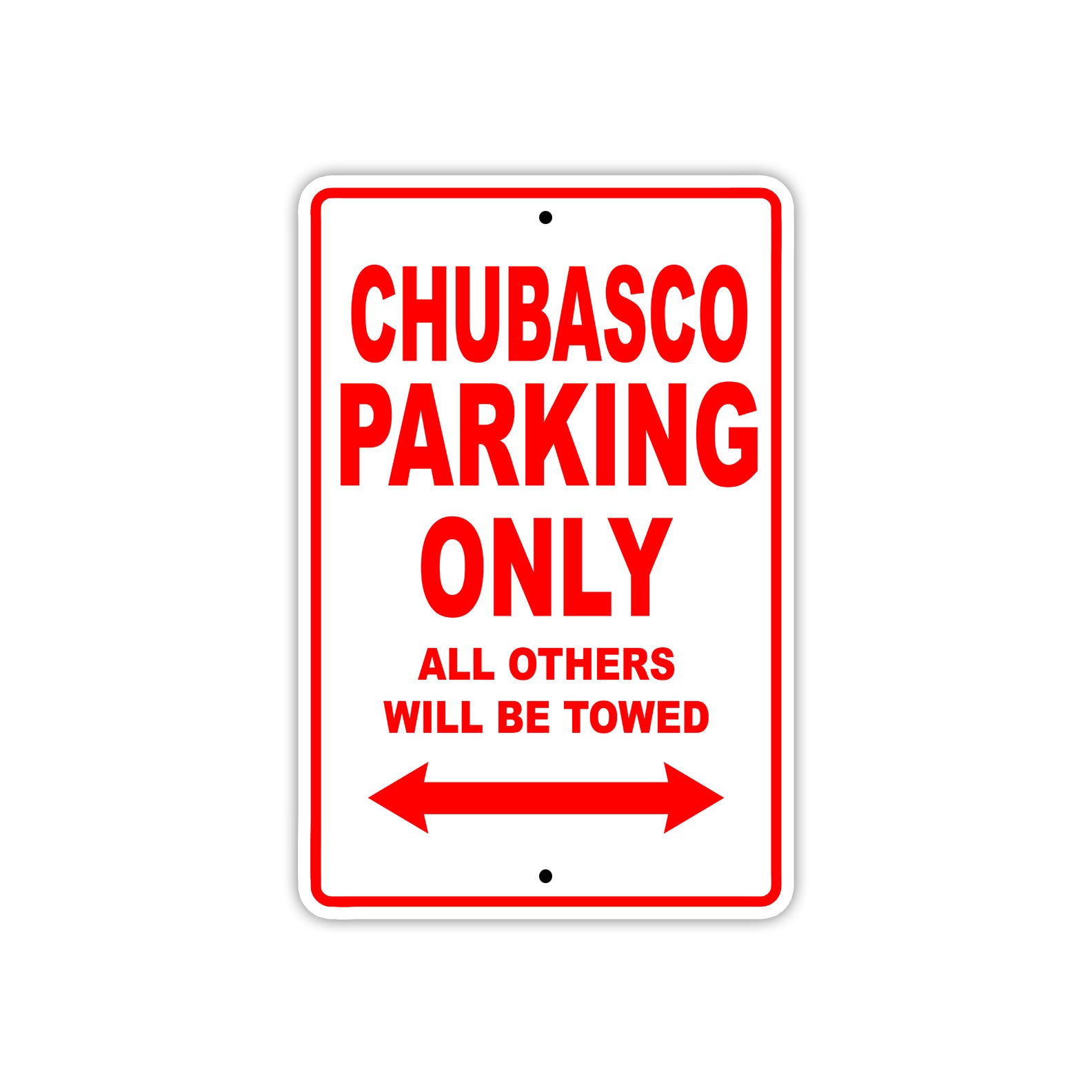 Chubasco Boats Parking Only All Others Will Be Towed Sea Ocean Beach Lake Boat Aluminum Metal Sign Plate