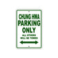 Chung Hwa Boats Parking Only All Others Will Be Towed Sea Ocean Beach Lake Boat Aluminum Metal Sign Plate