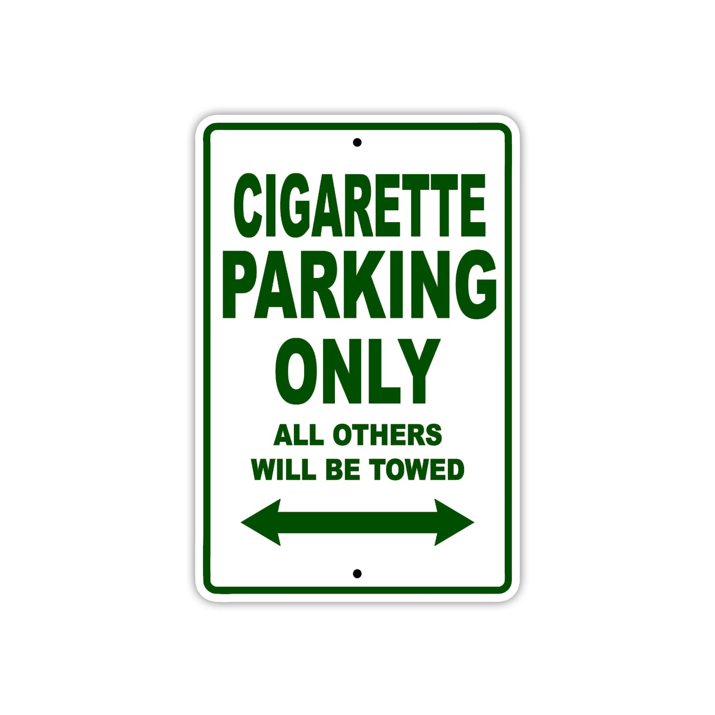 Cigare**e Boats Parking Only All Others Will Be Towed Sea Ocean Beach Lake Boat Aluminum Metal Sign Plate