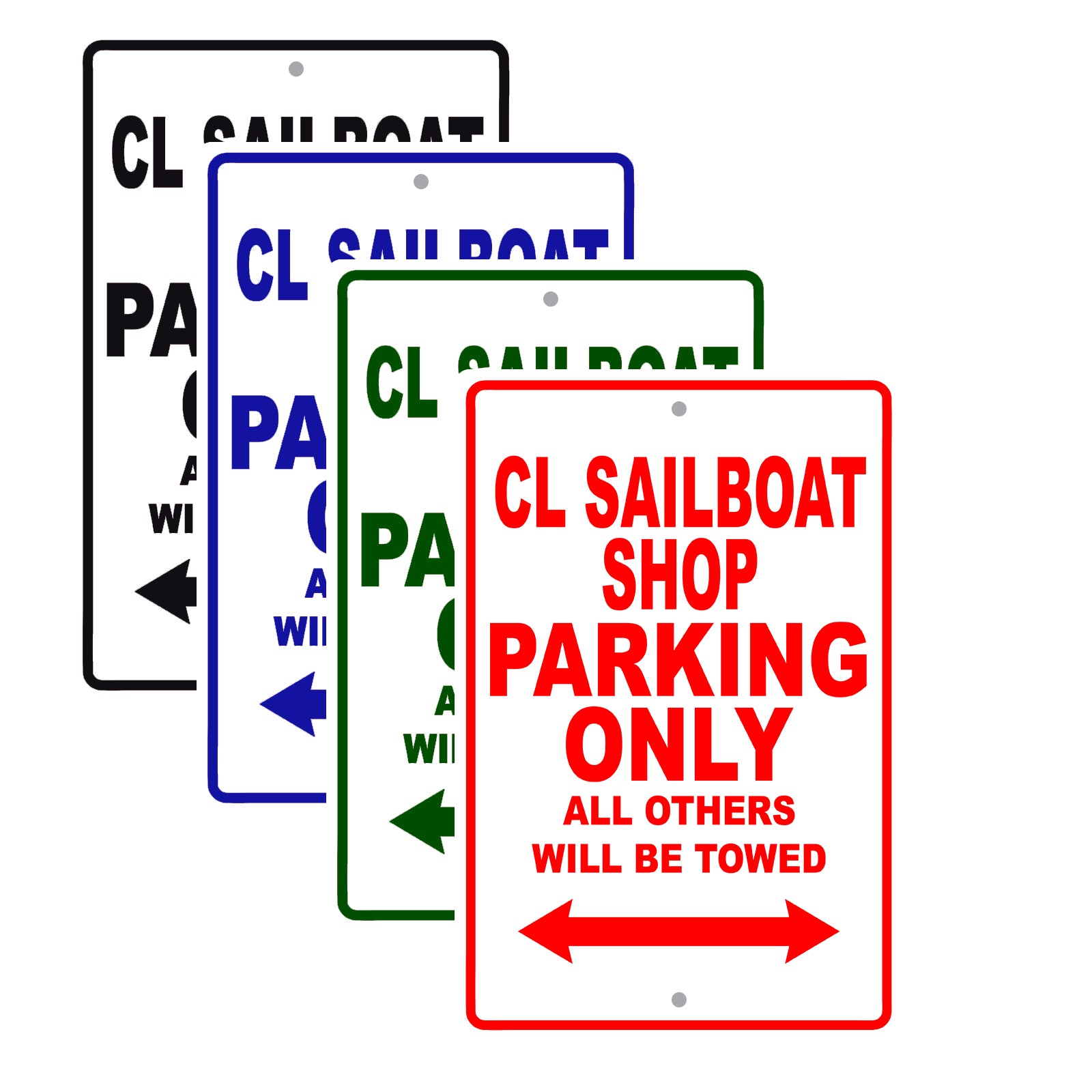 Cl Sailboat Shop Boats Parking Only All Others Will Be Towed Sea Ocean Beach Lake Boat Aluminum Metal Sign Plate