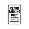 Clark Boats Parking Only All Others Will Be Towed Sea Ocean Beach Lake Boat Aluminum Metal Sign Plate