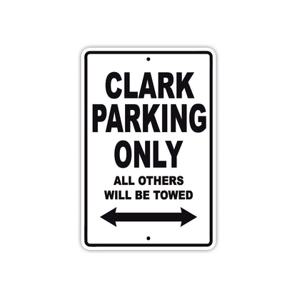 Clark Boats Parking Only All Others Will Be Towed Sea Ocean Beach Lake Boat Aluminum Metal Sign Plate