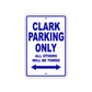 Clark Boats Parking Only All Others Will Be Towed Sea Ocean Beach Lake Boat Aluminum Metal Sign Plate