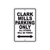 Clark Mills Boats Parking Only All Others Will Be Towed Sea Ocean Beach Lake Boat Aluminum Metal Sign Plate