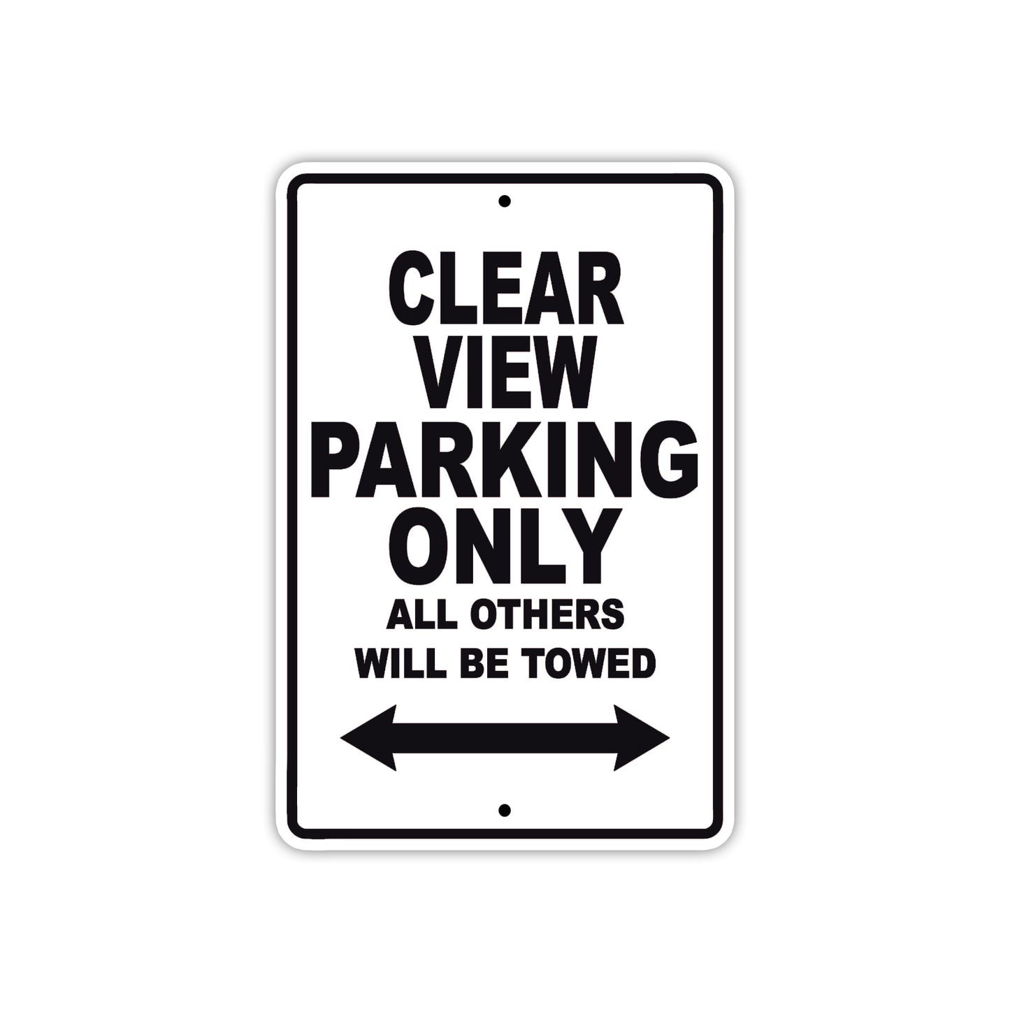 Clear View Boats Parking Only All Others Will Be Towed Sea Ocean Beach Lake Boat Aluminum Metal Sign Plate
