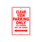 Clear View Boats Parking Only All Others Will Be Towed Sea Ocean Beach Lake Boat Aluminum Metal Sign Plate