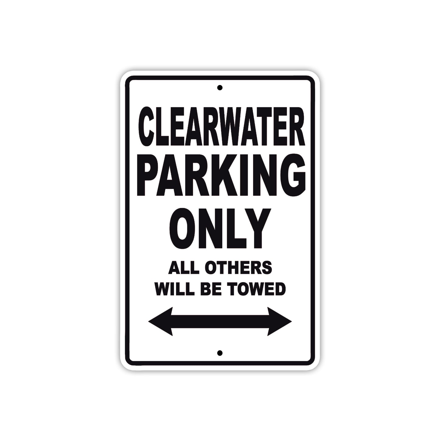 Clearwater Boats Parking Only All Others Will Be Towed Sea Ocean Beach Lake Boat Aluminum Metal Sign Plate
