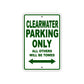 Clearwater Corp Boats Parking Only All Others Will Be Towed Sea Ocean Beach Lake Boat Aluminum Metal Sign Plate