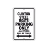 Clinton Steel Boats Boats Parking Only All Others Will Be Towed Sea Ocean Beach Lake Boat Aluminum Metal Sign Plate
