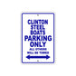 Clinton Steel Boats Boats Parking Only All Others Will Be Towed Sea Ocean Beach Lake Boat Aluminum Metal Sign Plate