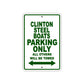 Clinton Steel Boats Boats Parking Only All Others Will Be Towed Sea Ocean Beach Lake Boat Aluminum Metal Sign Plate