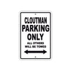 Cloutman Boats Parking Only All Others Will Be Towed Sea Ocean Beach Lake Boat Aluminum Metal Sign Plate