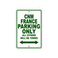 Cnm France Boats Parking Only All Others Will Be Towed Sea Ocean Beach Lake Boat Aluminum Metal Sign Plate
