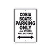 Cobia Boats Boats Parking Only All Others Will Be Towed Sea Ocean Beach Lake Boat Aluminum Metal Sign Plate