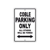 Coble Boats Parking Only All Others Will Be Towed Sea Ocean Beach Lake Boat Aluminum Metal Sign Plate