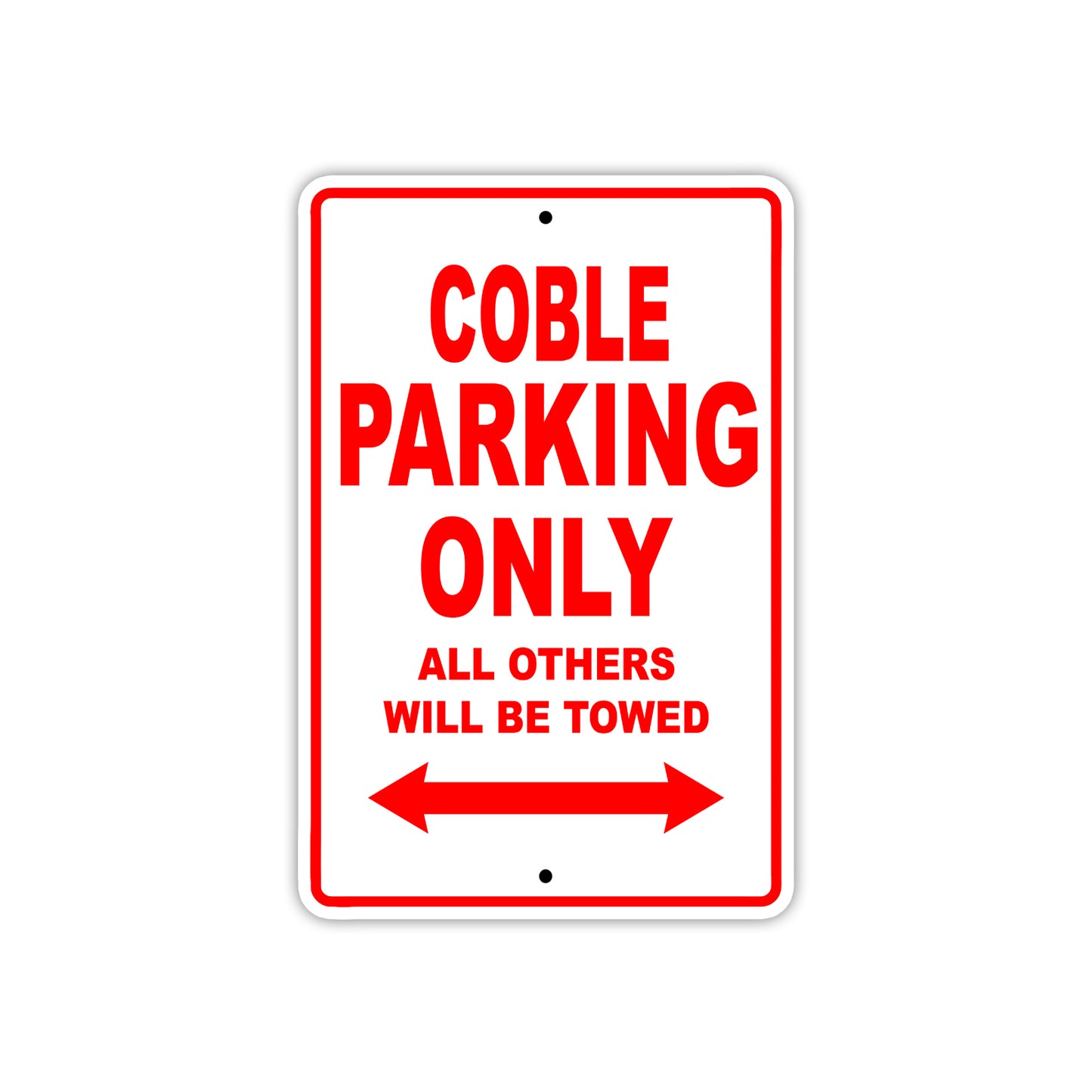 Coble Boats Parking Only All Others Will Be Towed Sea Ocean Beach Lake Boat Aluminum Metal Sign Plate