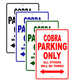 Cobra Boats Parking Only All Others Will Be Towed Sea Ocean Beach Lake Boat Aluminum Metal Sign Plate