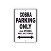 Cobra Boats Parking Only All Others Will Be Towed Sea Ocean Beach Lake Boat Aluminum Metal Sign Plate