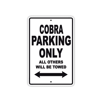 Cobra Boats Parking Only All Others Will Be Towed Sea Ocean Beach Lake Boat Aluminum Metal Sign Plate
