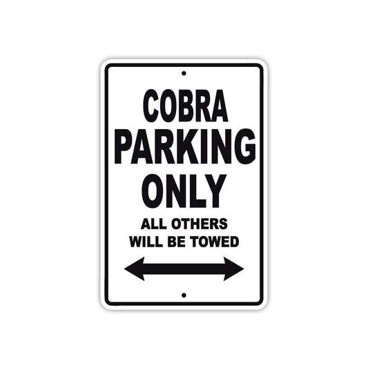 Cobra Boats Parking Only All Others Will Be Towed Sea Ocean Beach Lake Boat Aluminum Metal Sign Plate
