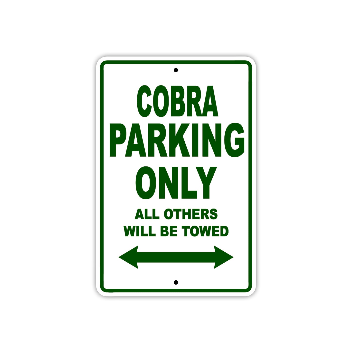 Cobra Boats Parking Only All Others Will Be Towed Sea Ocean Beach Lake Boat Aluminum Metal Sign Plate