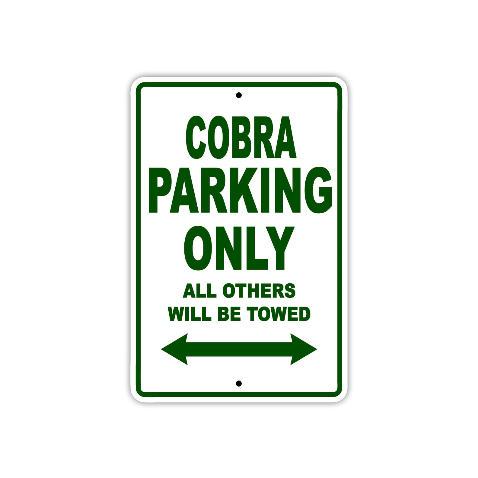 Cobra Boats Parking Only All Others Will Be Towed Sea Ocean Beach Lake Boat Aluminum Metal Sign Plate