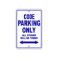 Code Boats Parking Only All Others Will Be Towed Sea Ocean Beach Lake Boat Aluminum Metal Sign Plate