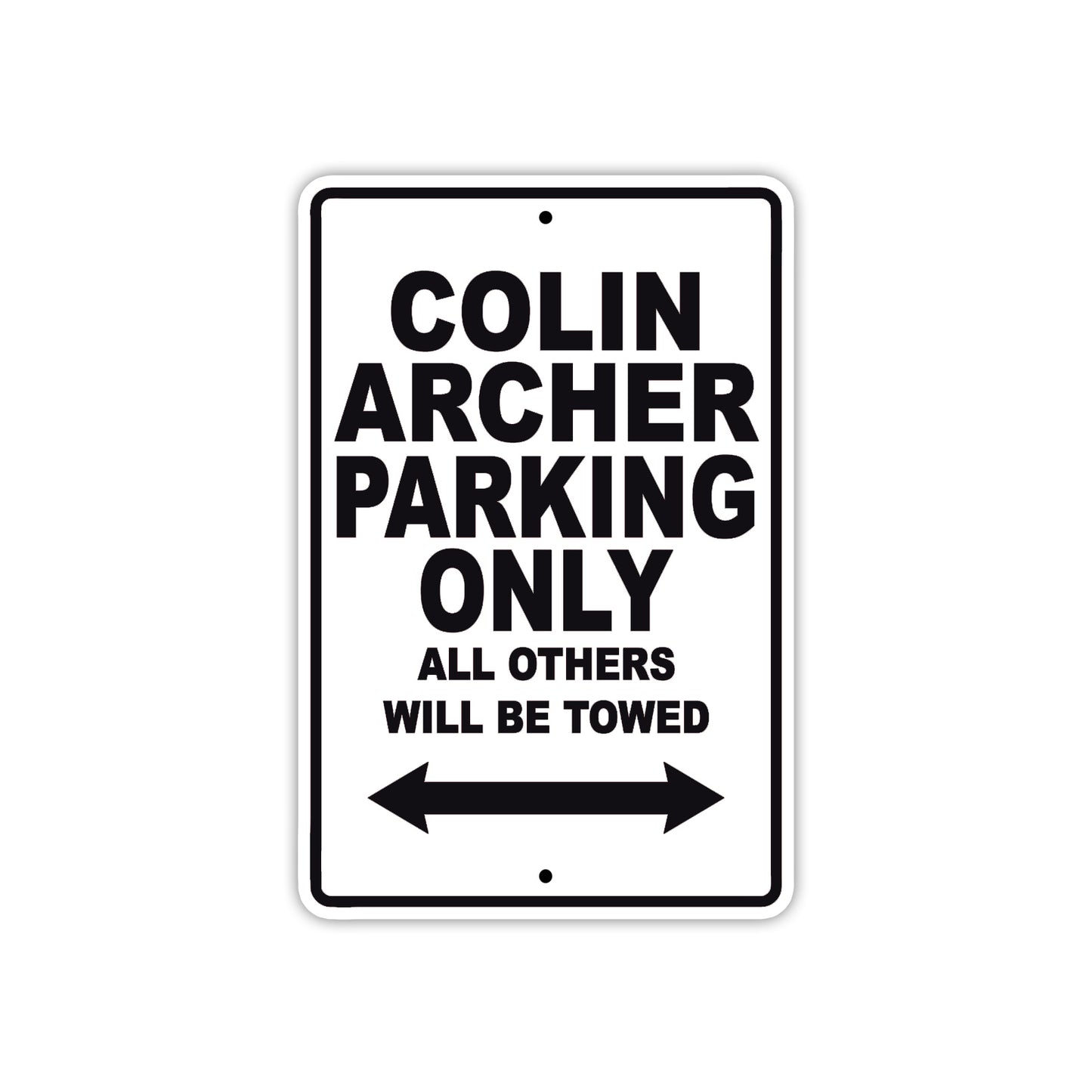 Colin Archer Boats Parking Only All Others Will Be Towed Sea Ocean Beach Lake Boat Aluminum Metal Sign Plate
