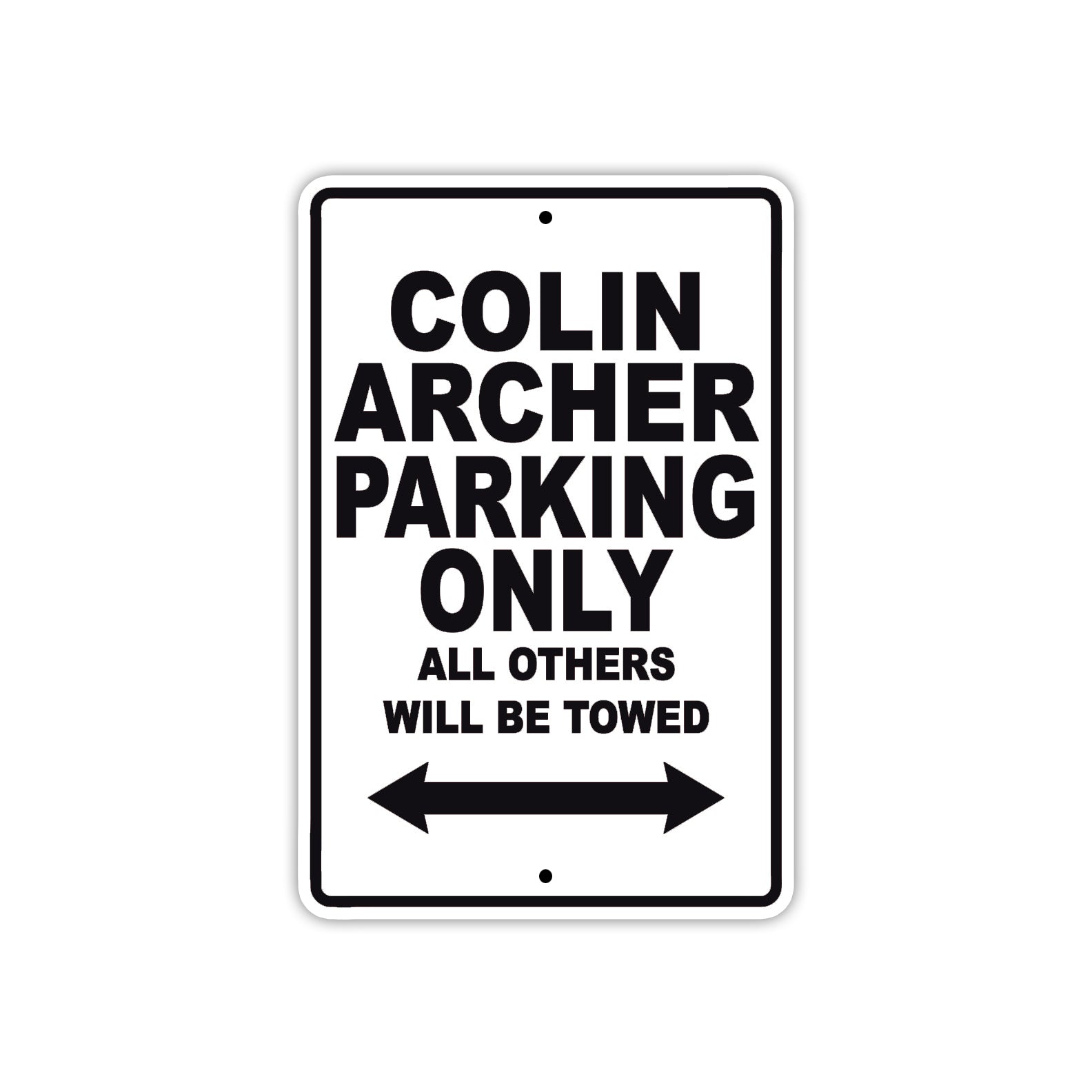 Colin Archer Boats Parking Only All Others Will Be Towed Sea Ocean Beach Lake Boat Aluminum Metal Sign Plate