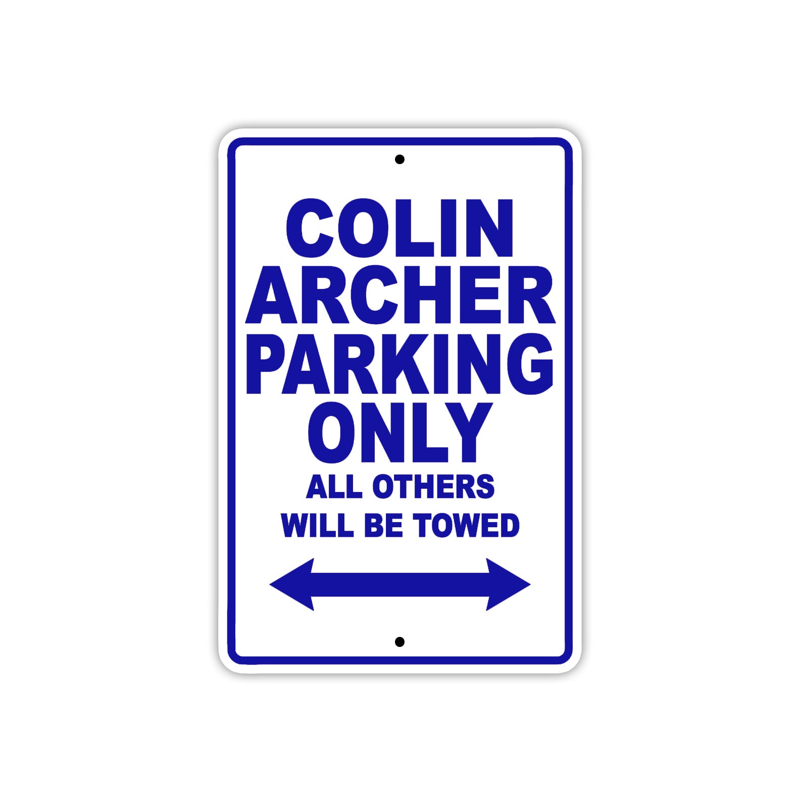 Colin Archer Boats Parking Only All Others Will Be Towed Sea Ocean Beach Lake Boat Aluminum Metal Sign Plate