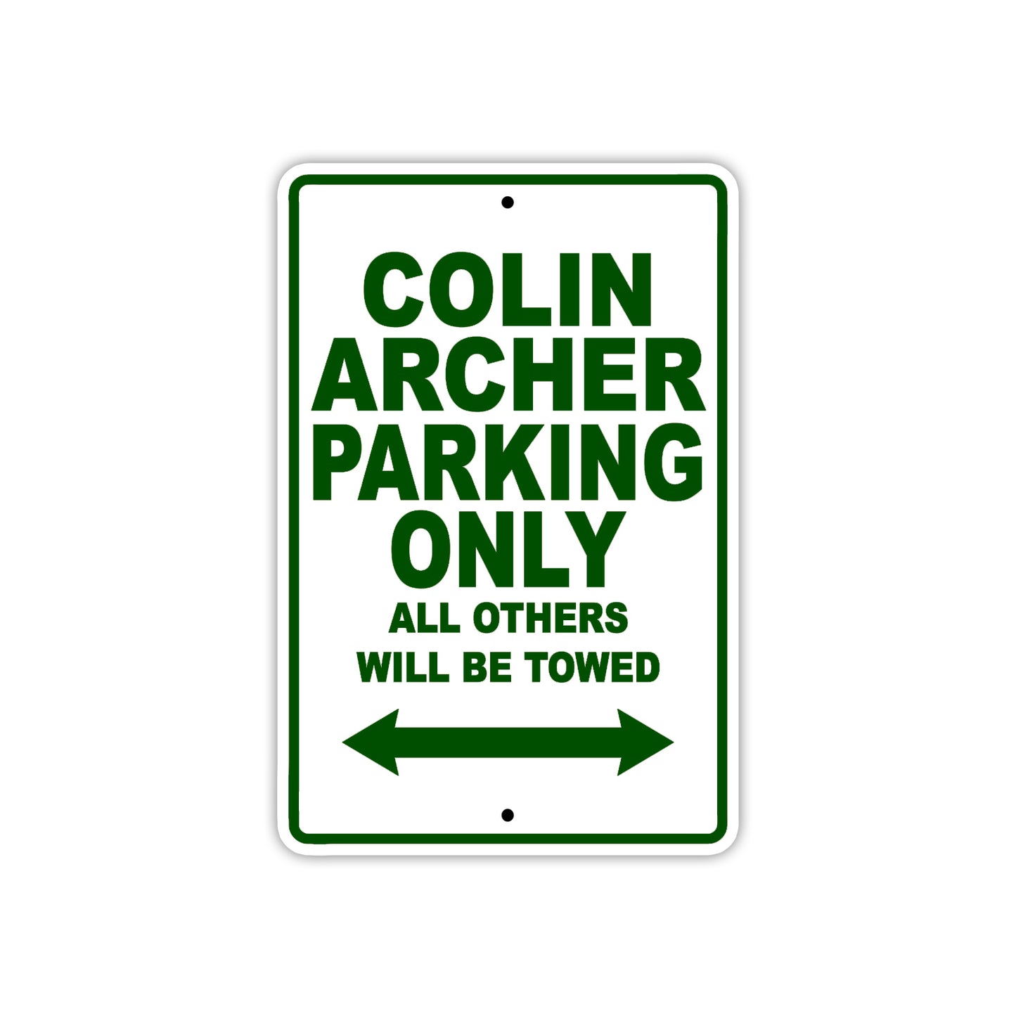 Colin Archer Boats Parking Only All Others Will Be Towed Sea Ocean Beach Lake Boat Aluminum Metal Sign Plate