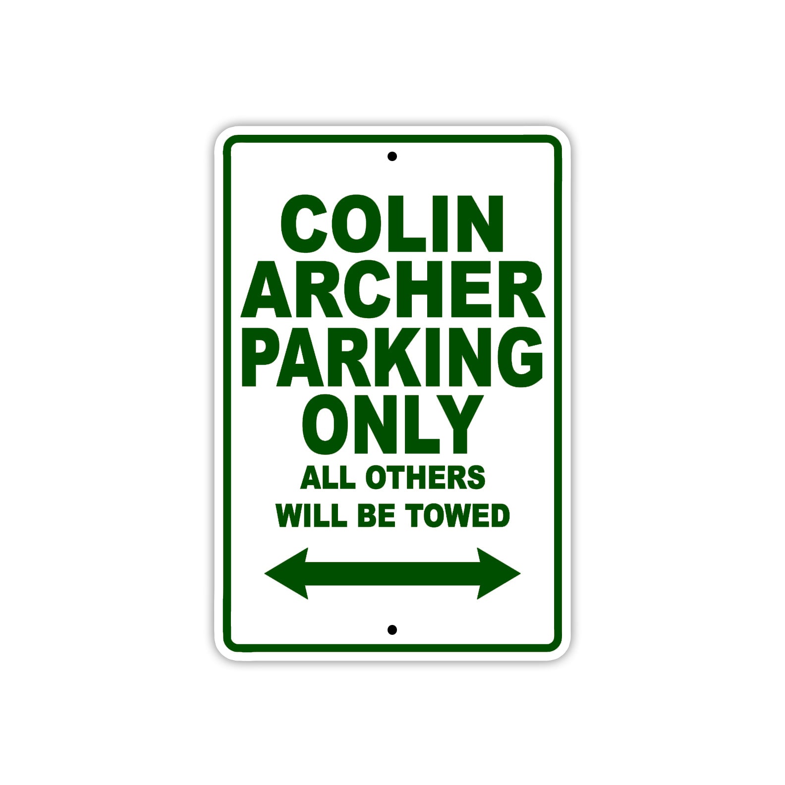 Colin Archer Boats Parking Only All Others Will Be Towed Sea Ocean Beach Lake Boat Aluminum Metal Sign Plate