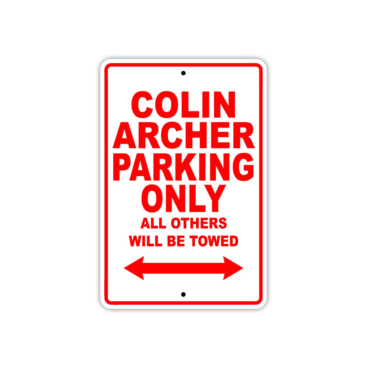 Colin Archer Boats Parking Only All Others Will Be Towed Sea Ocean Beach Lake Boat Aluminum Metal Sign Plate