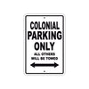 Colonial Boats Parking Only All Others Will Be Towed Sea Ocean Beach Lake Boat Aluminum Metal Sign Plate