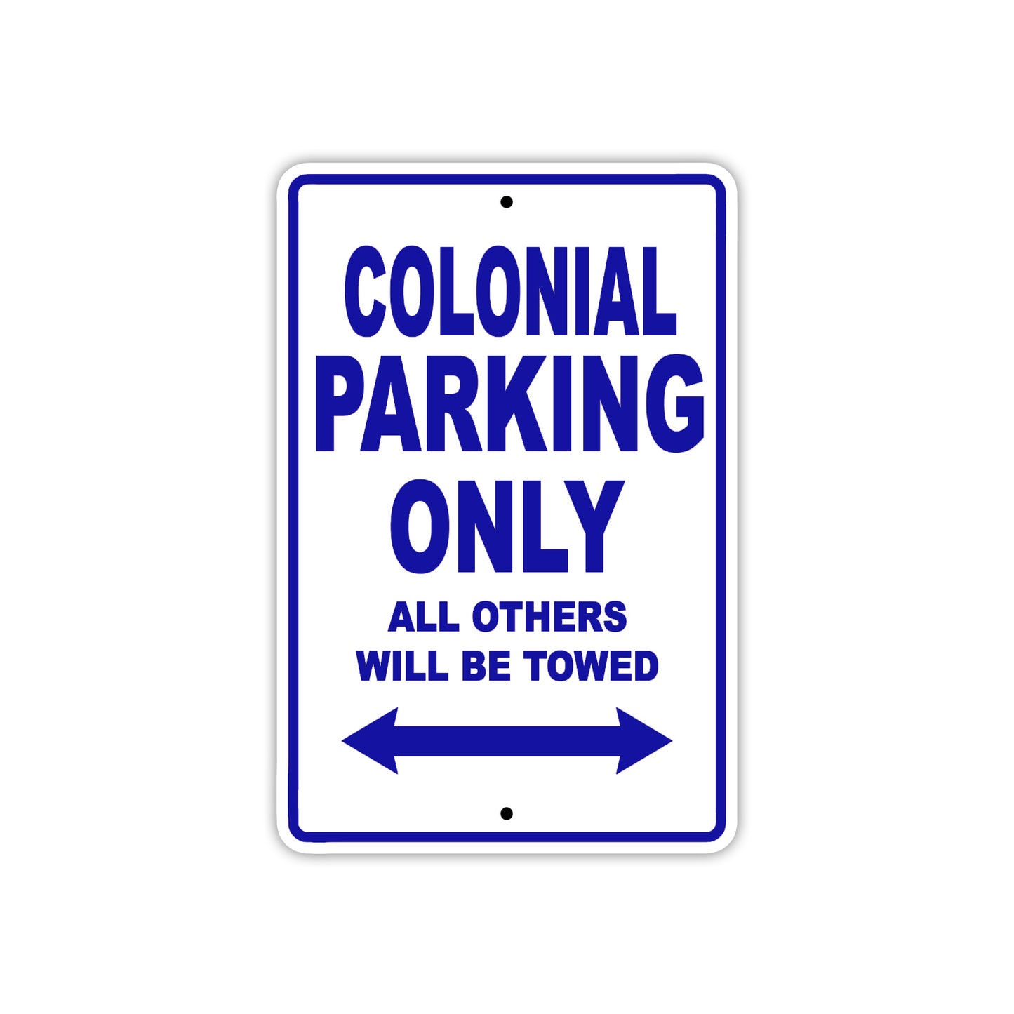 Colonial Boats Parking Only All Others Will Be Towed Sea Ocean Beach Lake Boat Aluminum Metal Sign Plate