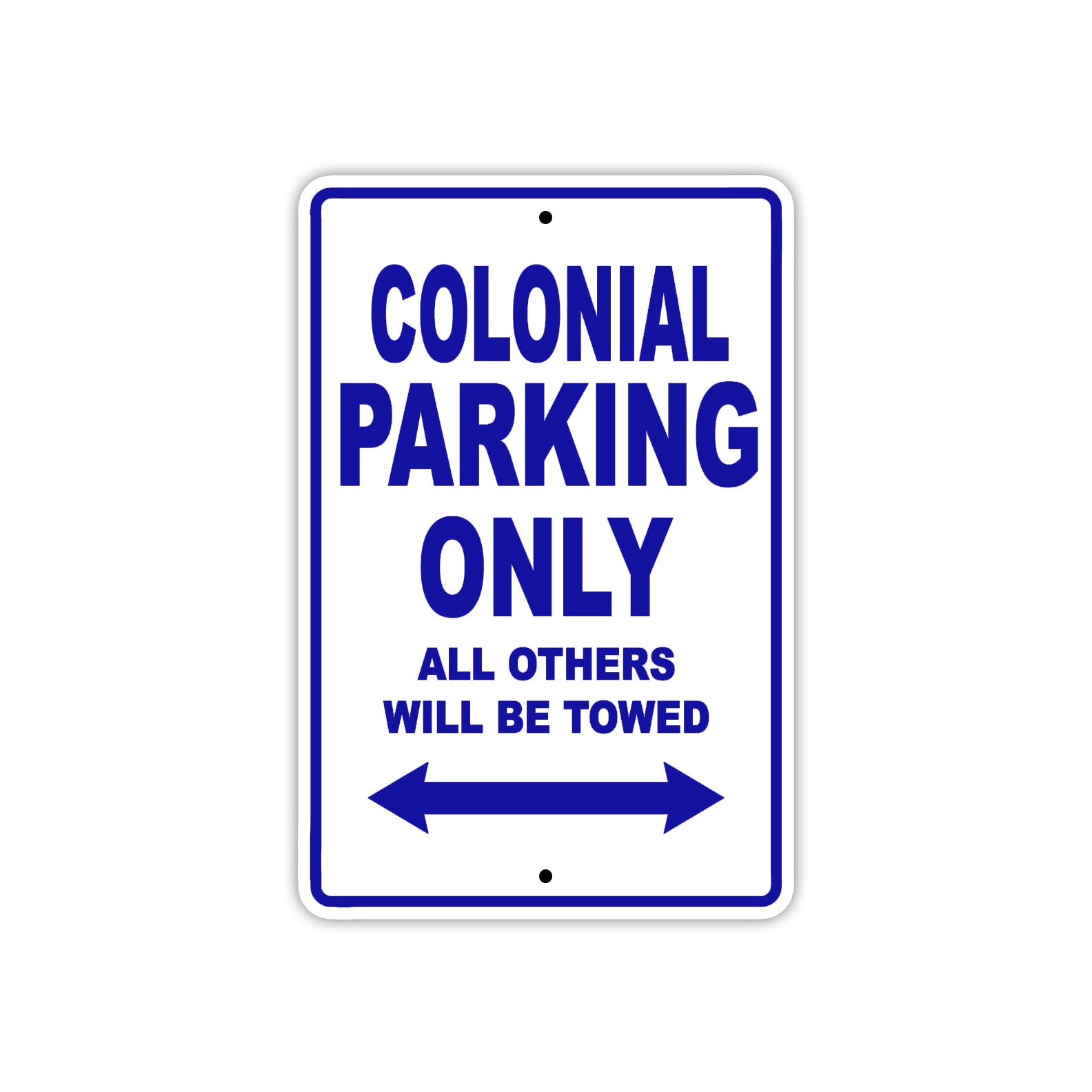 Colonial Boats Parking Only All Others Will Be Towed Sea Ocean Beach Lake Boat Aluminum Metal Sign Plate