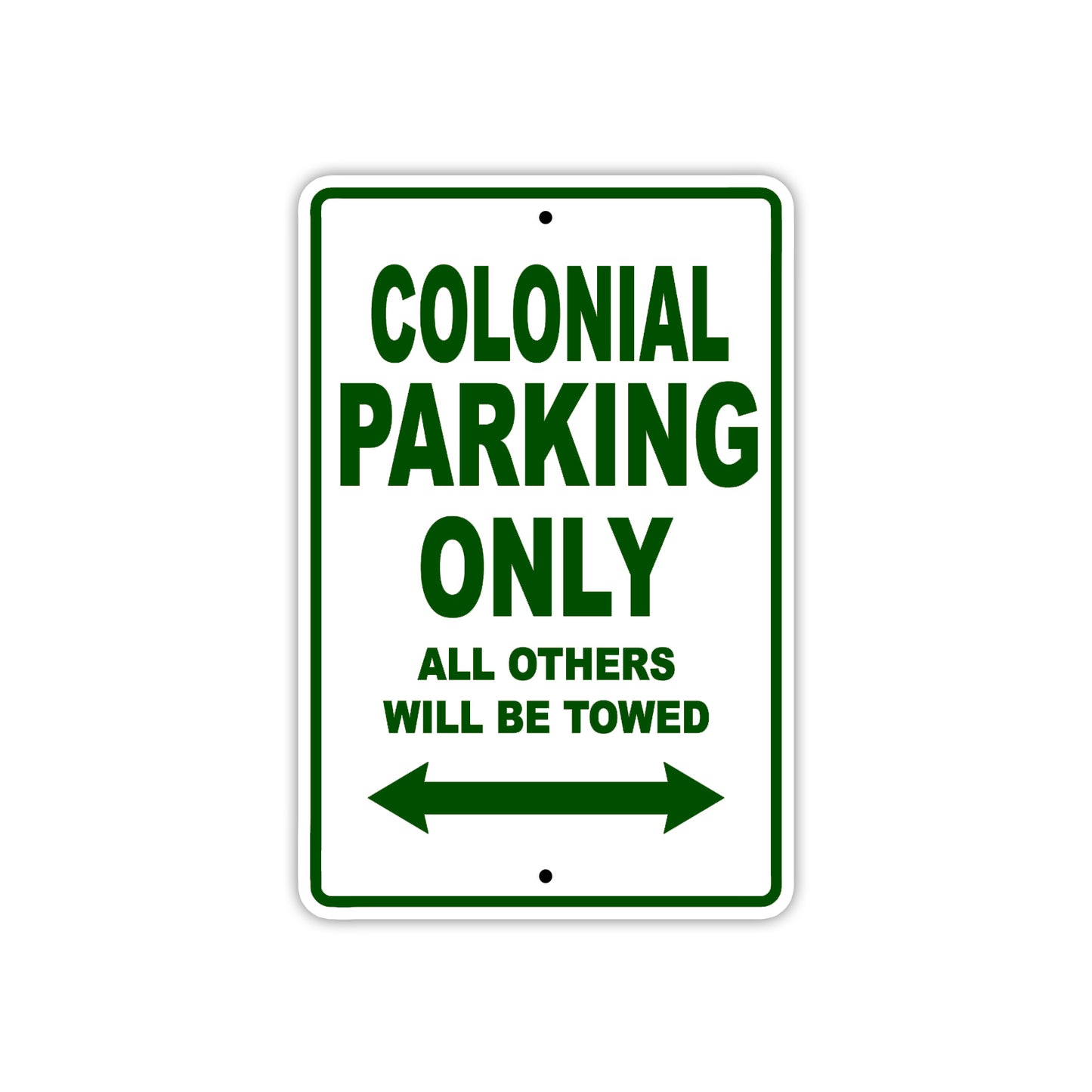Colonial Boats Parking Only All Others Will Be Towed Sea Ocean Beach Lake Boat Aluminum Metal Sign Plate