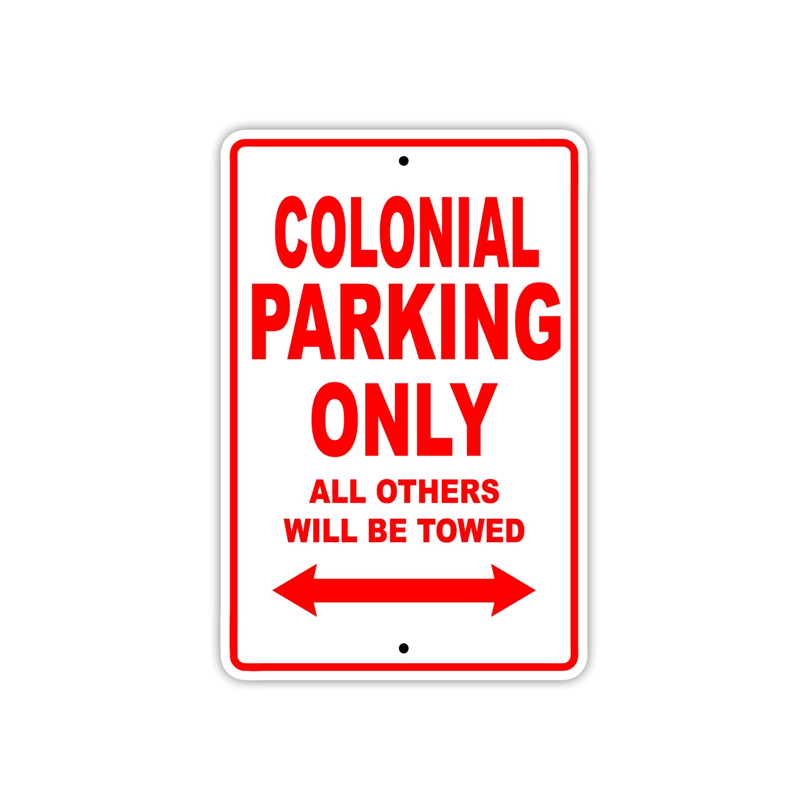 Colonial Boats Parking Only All Others Will Be Towed Sea Ocean Beach Lake Boat Aluminum Metal Sign Plate