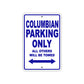 Columbian Boats Parking Only All Others Will Be Towed Sea Ocean Beach Lake Boat Aluminum Metal Sign Plate