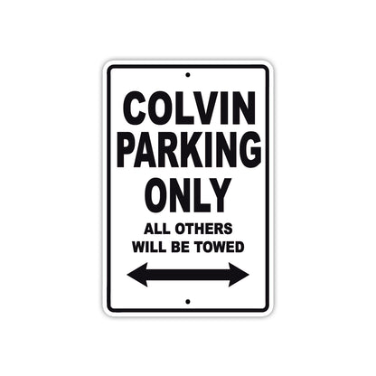 Colvin Boats Parking Only All Others Will Be Towed Sea Ocean Beach Lake Boat Aluminum Metal Sign Plate