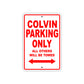 Colvin Boats Parking Only All Others Will Be Towed Sea Ocean Beach Lake Boat Aluminum Metal Sign Plate