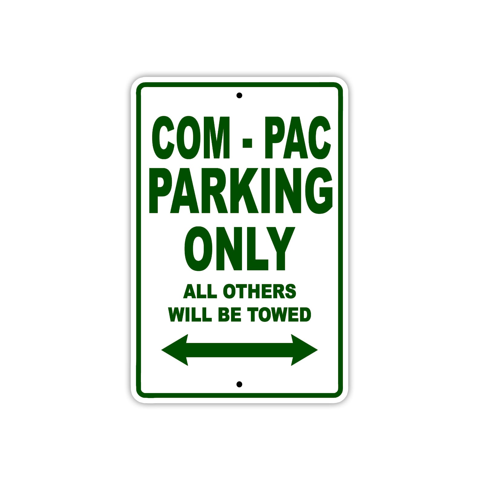 Com-Pac Boats Parking Only All Others Will Be Towed Sea Ocean Beach Lake Boat Aluminum Metal Sign Plate