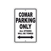 Comar Boats Parking Only All Others Will Be Towed Sea Ocean Beach Lake Boat Aluminum Metal Sign Plate